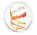 Red & Gold Swirl Globe