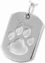 Silver Dog Tag Pendant