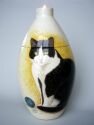 Cat Hand Painted Urn