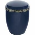 Samia Urn Blue with decor