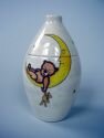 Bear in the Moon Hand Painted Urn