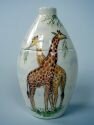 Giraffe Hand Painted Urn