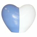 Blue Ceramic Heart Urn