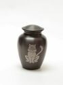 Brass Cat Urn