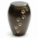 Brown Paw Pet urn