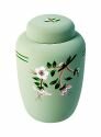 Light Green Floral Eco Urn