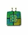 Green/Gold Dichroic Pendant