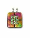 Pink/Gold Dichroic Pendant