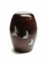 Pearl Butterfly Red Urn