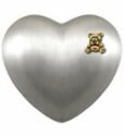 Teddy Heart Gold Keepsake