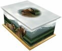 Bears & Mountains Ashes Casket