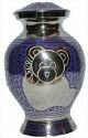 Blue Bear Urn