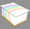 Rainbow Ashes Casket