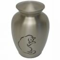 Solid Brass Cat Urn