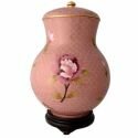 Dusty Rose Cloissone Urn