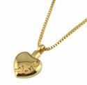 Gold Footprints Pendant