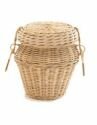 Round Cane Ashes Casket