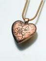 Floral Bronze Heart